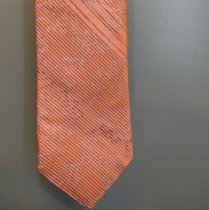 Michael Kors 100% Silk Tie Orange Used
